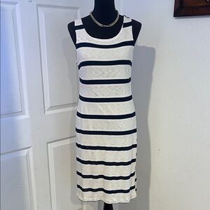 Gilli Black and White Striped Midi Dress